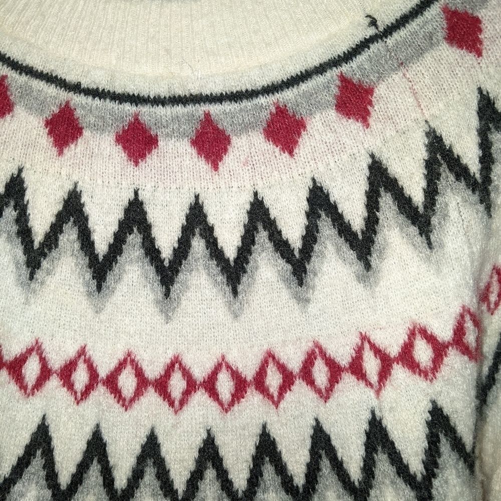 H&M Wool Blend Winterland  Crewneck Sweater - Picture 5 of 8